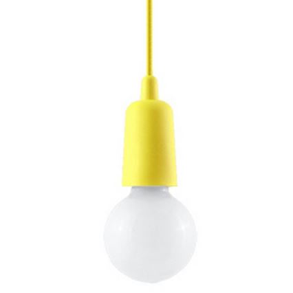 Suspension filaire DIEGO 1xE27/60W/230V jaune