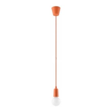 Suspension filaire DIEGO 1xE27/60W/230V orange