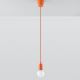 Suspension filaire DIEGO 1xE27/60W/230V orange