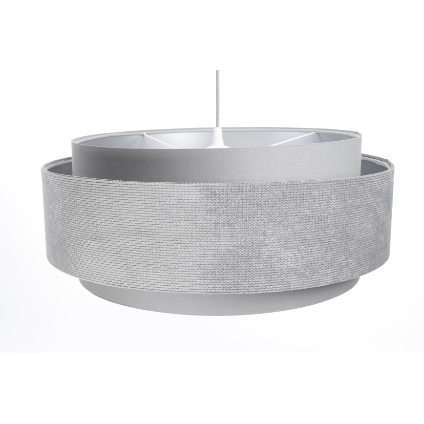 Suspension filaire DOBLO 1xE27/60W/230V d. 60 cm gris/argent