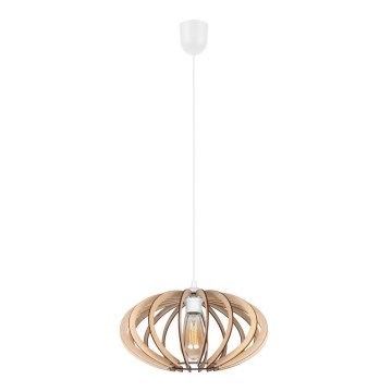 Suspension filaire EARTH 1xE27/60W/230V blanche/beige