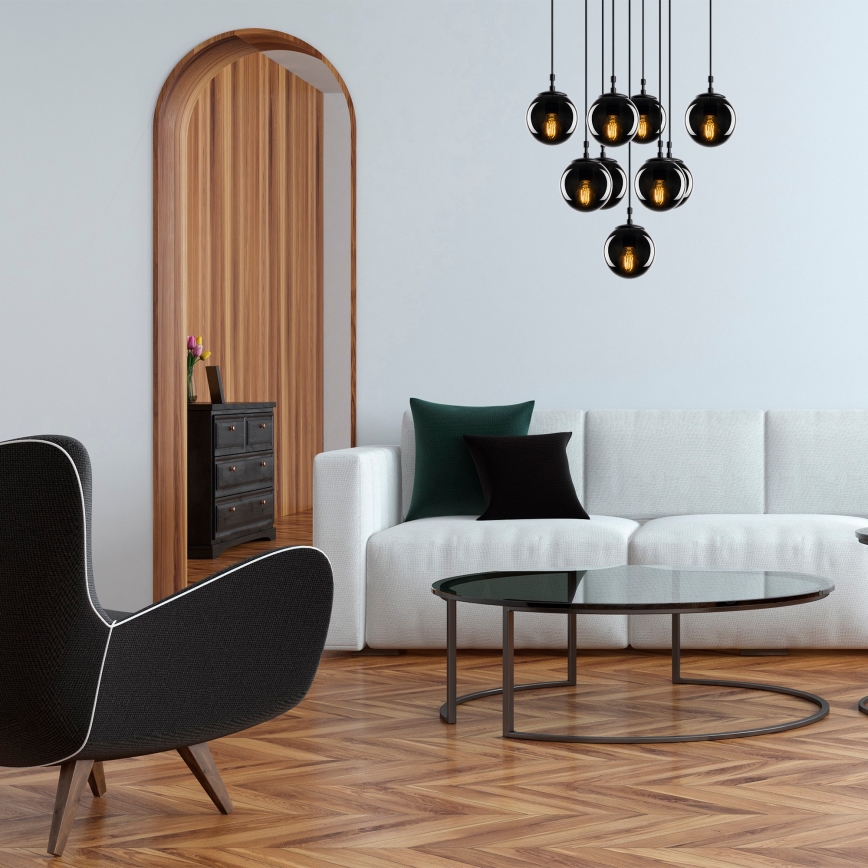 Suspension filaire EFE 9xE27/40W/230V