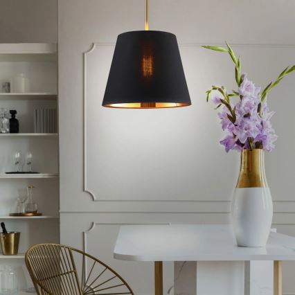 Suspension filaire ELENA 1xE27/20W/230V noir