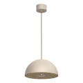 Suspension filaire ELGUND 1xE27/15W/230V d. 35 cm beige