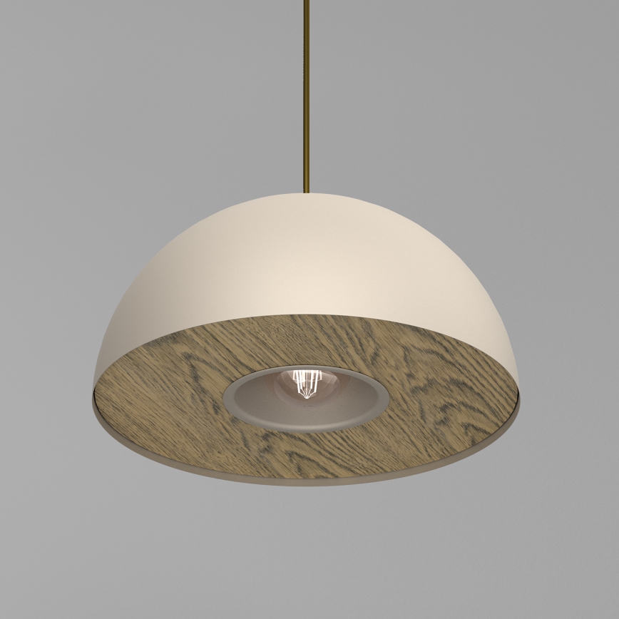 Suspension filaire ELGUND 1xE27/15W/230V d. 35 cm beige