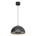 Suspension filaire ELGUND 1xE27/15W/230V d. 35 cm noir