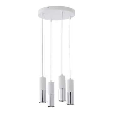 Suspension filaire ELIT 4xGU10/10W/230V blanche