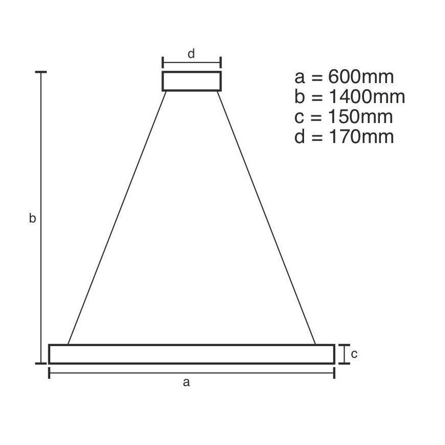 Suspension filaire en cristal à intensité variable LED/40W/230V 3000-6500K + télécommande