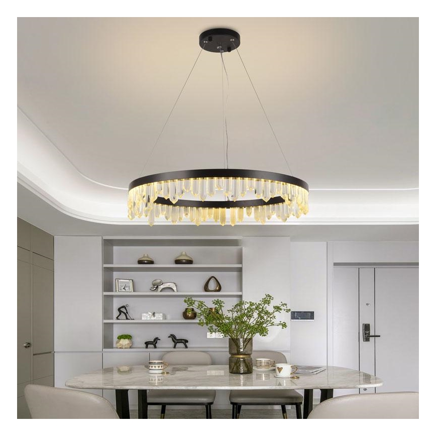 Suspension filaire en cristal à intensité variable LED/40W/230V 3000-6500K + télécommande