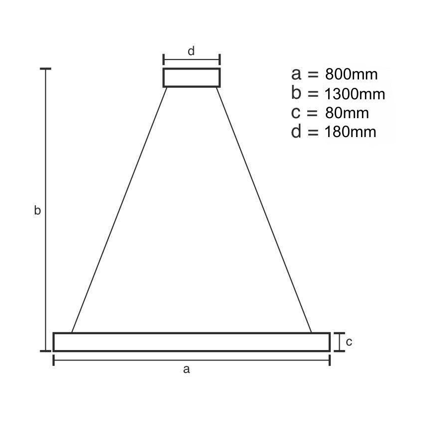 Suspension filaire en cristal à intensité variable LED/50W/230V 3000-6500K + télécommande