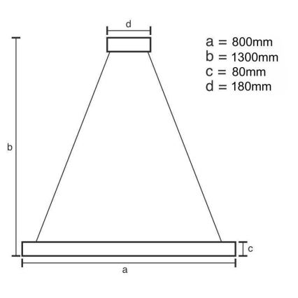 Suspension filaire en cristal à intensité variable LED/50W/230V 3000-6500K + télécommande