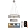 Suspension filaire en cristal à intensité variable LED/65W/230V 3000-6500K chrome brillant + télécommande
