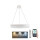Suspension filaire en cristal à intensité variable LED/80W/230V 3000-6500K blanc + télécommande