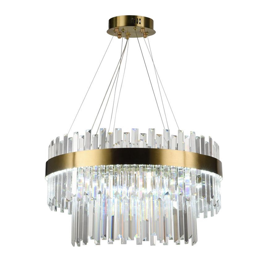 Suspension filaire en cristal à intensité variable LED/80W/230V 3000-6500K + télécommande
