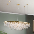 Suspension filaire en cristal CRYSTALRIVER 21xG9/40W/230V doré