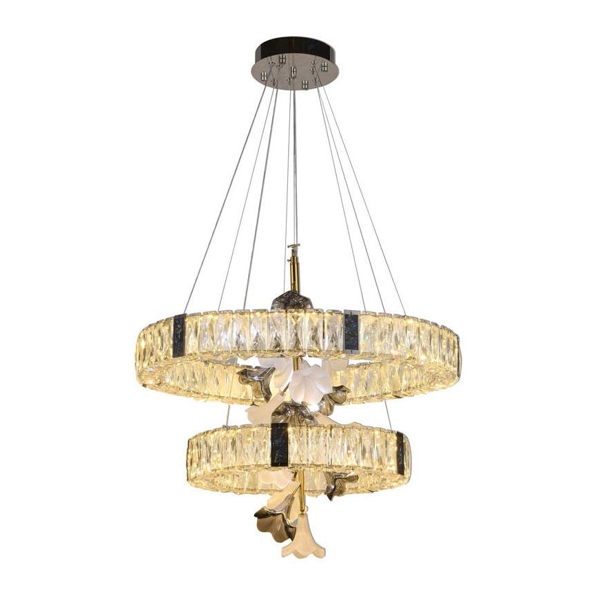 Suspension filaire en cristal LED à intensité variable LED/70W/230V 3000-6500K + télécommande