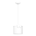 Suspension filaire enfant SWEET 1xE27/15W/230V blanc/papillon