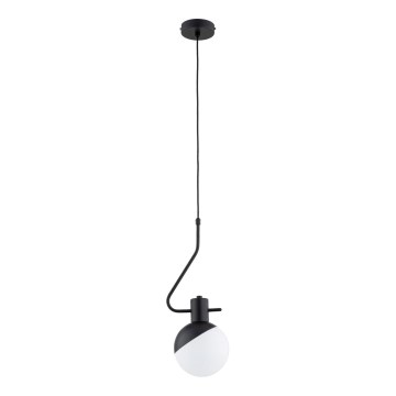 Suspension filaire ENIGMA 1xE14/10W/230V noir/blanc