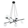 Suspension filaire ESSA 8xE14/10W/230V noir/blanc