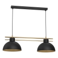 Suspension filaire ESTATE 2xE27/15W/230V noir