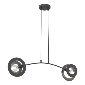 Suspension filaire EUFORIA 2xE27/15W/230V noir
