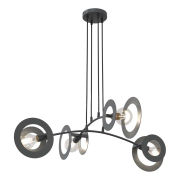 Suspension filaire EUFORIA 4xE27/15W/230V noir