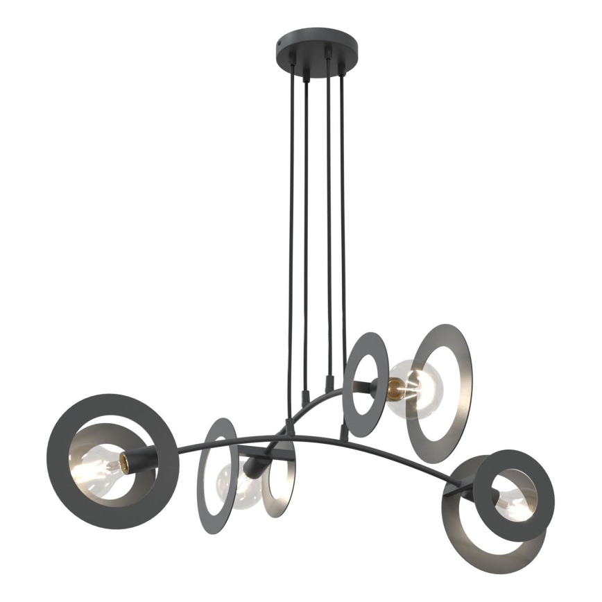Suspension filaire EUFORIA 4xE27/15W/230V noir