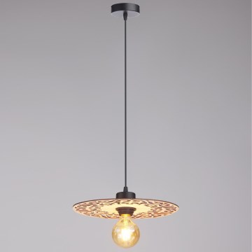 Suspension filaire FALCO 1xE27/60W/230V d. 30 cm beige
