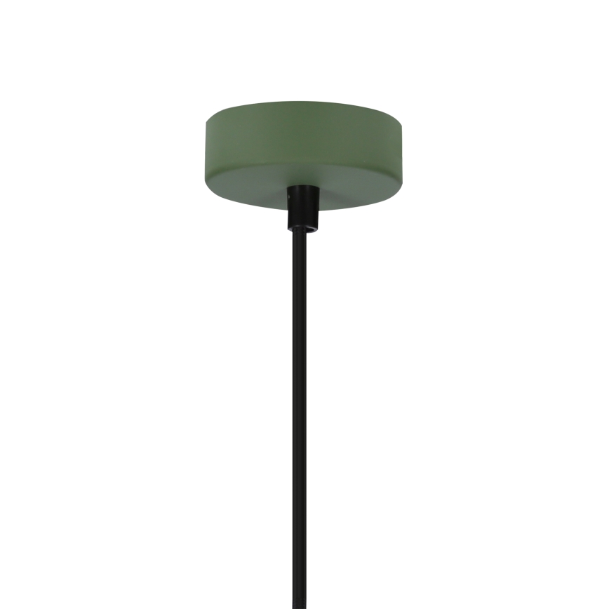 Suspension filaire FARO 1xE27/40W/230V vert/hêtre