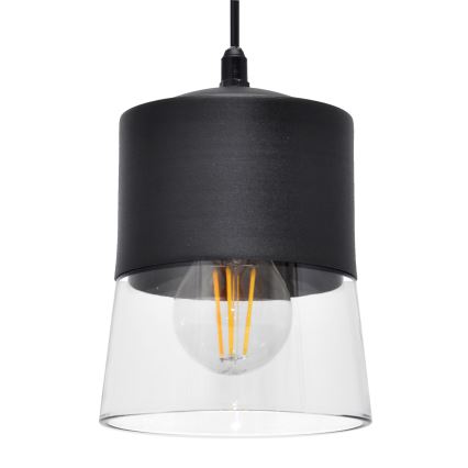 Suspension filaire FERGIE 1xE27/15W/230V noir