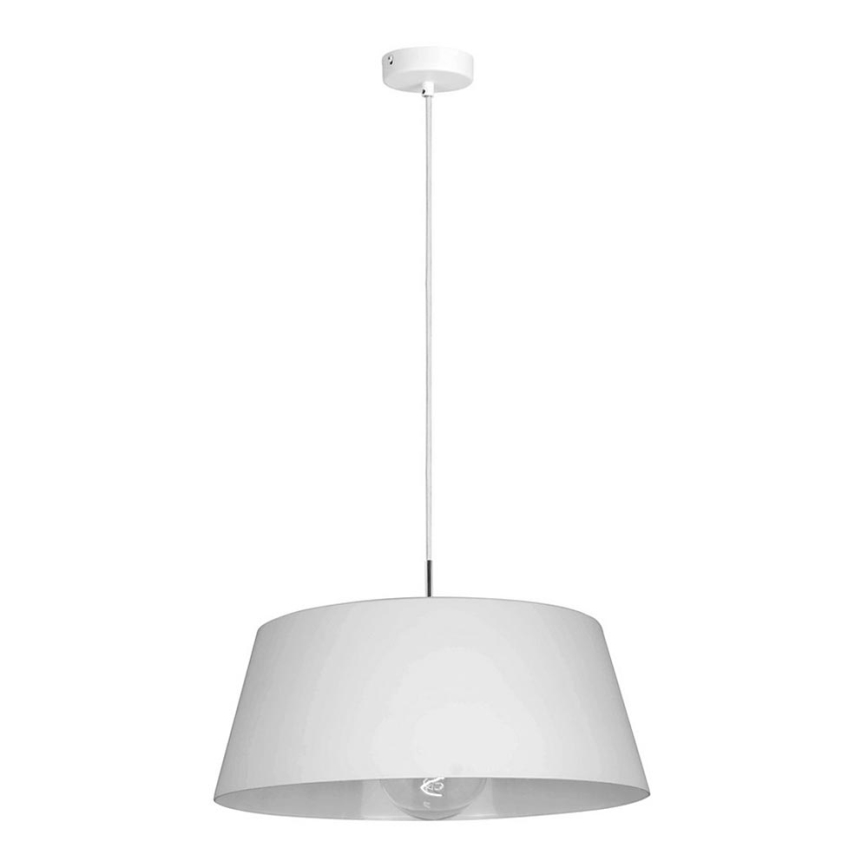 Suspension filaire FIONA 1xE27/60W/230V ø 48 cm blanche