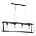 Suspension filaire FRAME 4xE27/60W/230V noir