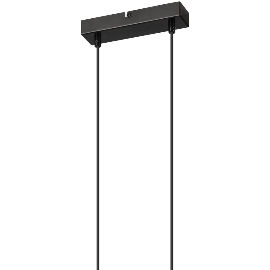Suspension filaire FRIDA 2xE27/60W/230V noir/beige hêtre