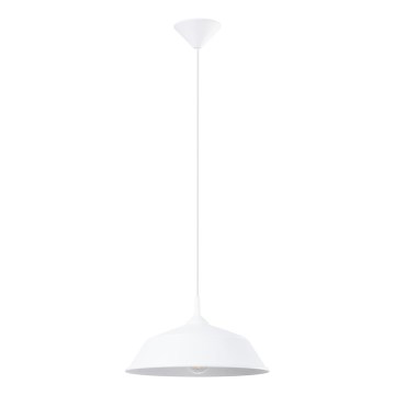 Suspension filaire FRIKA 1xE27/15W/230V d. 34 cm blanc