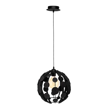 Suspension filaire GAIA 1xE27 / 60W / 230V noire Ø. 18 cm