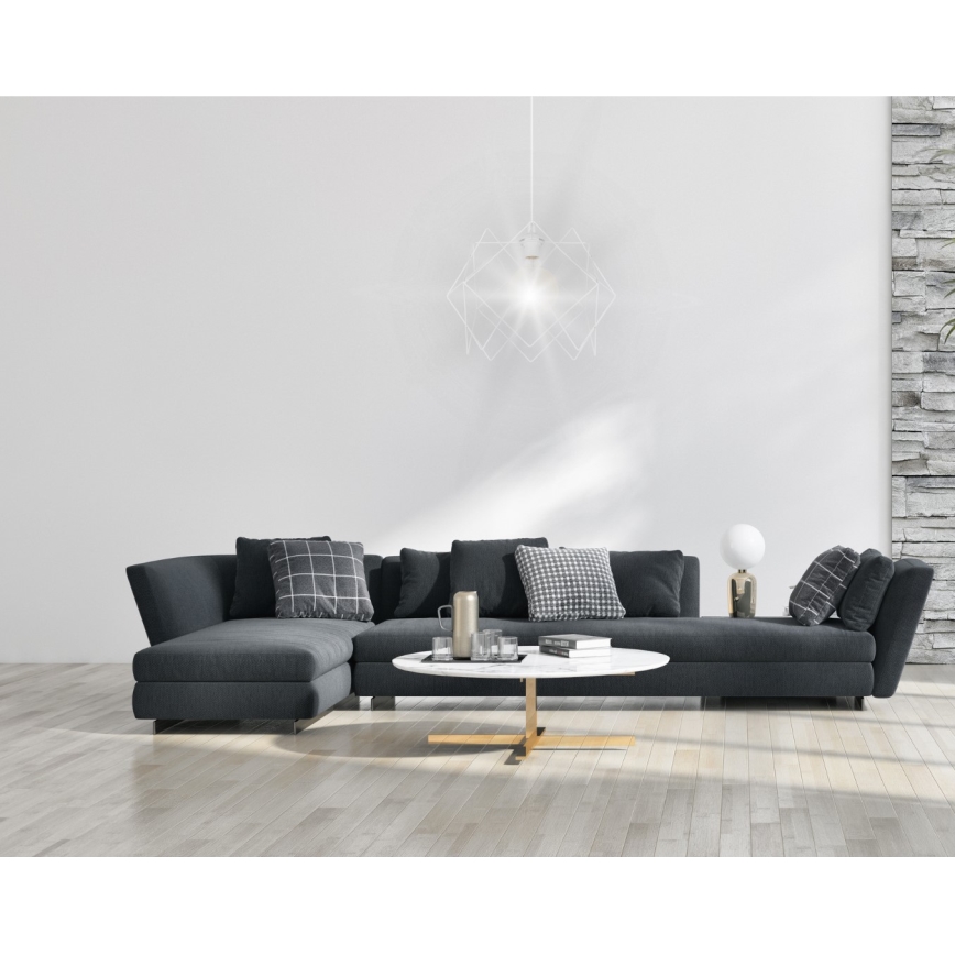 Suspension filaire GALL 1xE27/60W/230V blanc