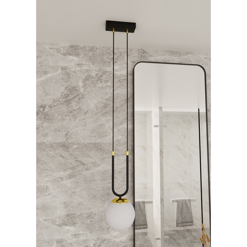 Suspension filaire GLAM 1xE14/10W/230V noir