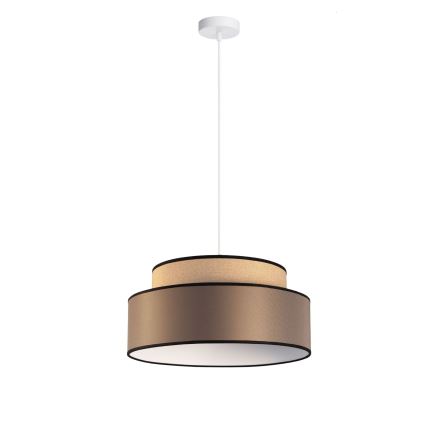 Suspension filaire GRACE 1xE27/60W/230V beige/marron