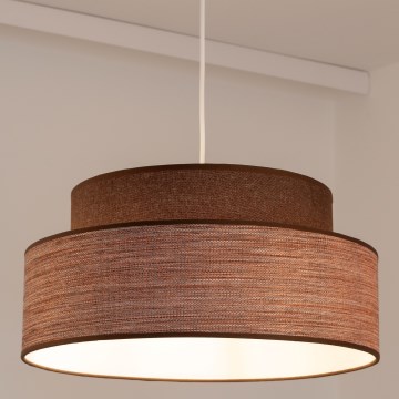 Suspension filaire GRACE 1xE27/60W/230V marron/beige