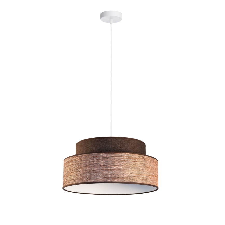 Suspension filaire GRACE 1xE27/60W/230V marron/beige