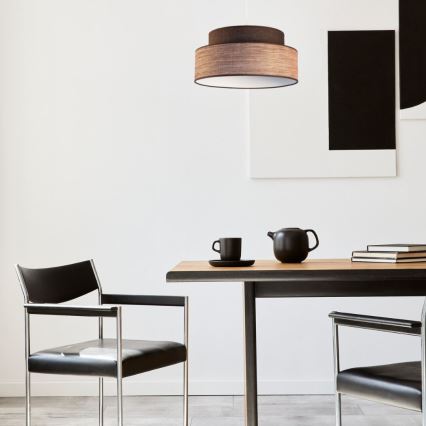 Suspension filaire GRACE 1xE27/60W/230V marron/beige