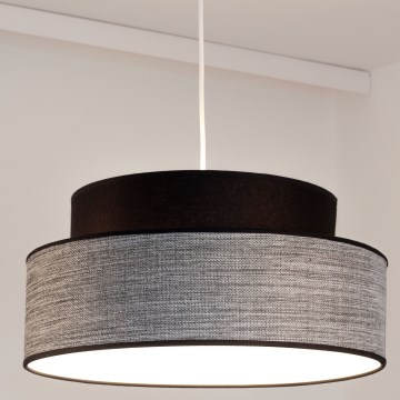 Suspension filaire GRACE 1xE27/60W/230V noir/gris