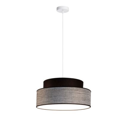 Suspension filaire GRACE 1xE27/60W/230V noir/gris