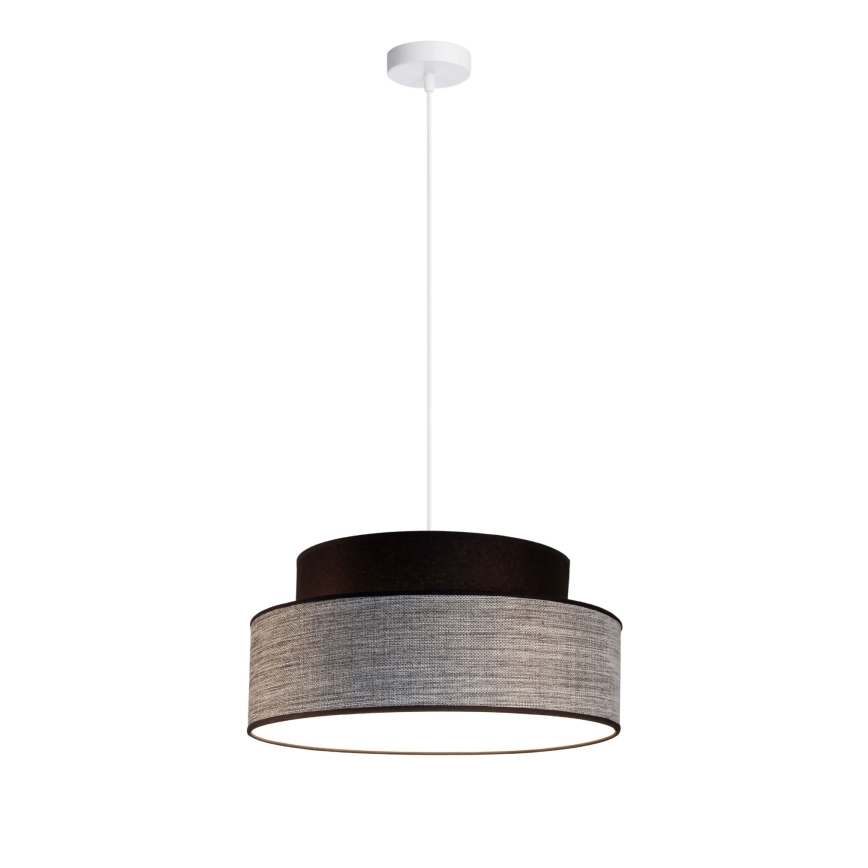 Suspension filaire GRACE 1xE27/60W/230V noir/gris