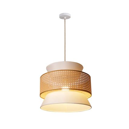 Suspension filaire GRENADA 1xE27/20W/230V d. 40 cm beige