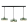 Suspension filaire HAKI 3xE27/60W/230V vert/noir/chrome brillant