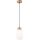 Suspension filaire HARMONY 1xE27/15W/230V d. 14 cm blanc/chêne