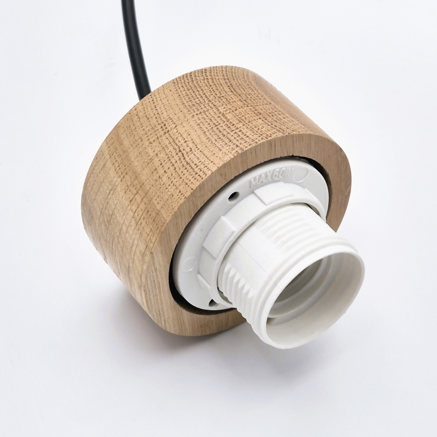 Suspension filaire HARMONY 1xE27/15W/230V d. 14 cm blanc/chêne