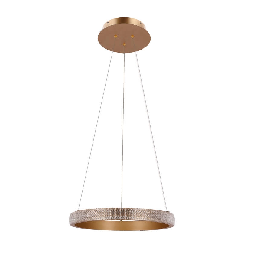 Suspension filaire HASHIM LED/22W/230V d. 40 cm cuivre