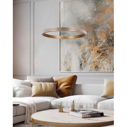 Suspension filaire HASHIM LED/34W/230V d. 60 cm cuivre